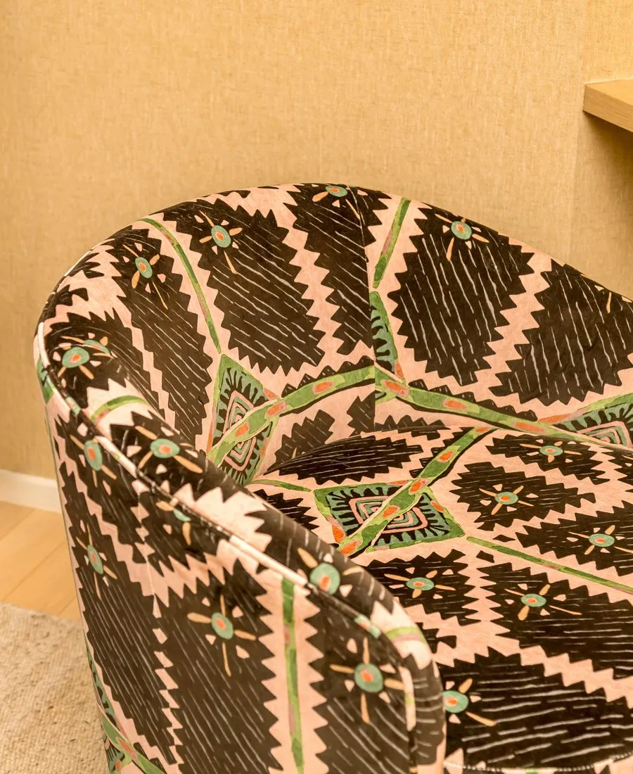 The patterned chair